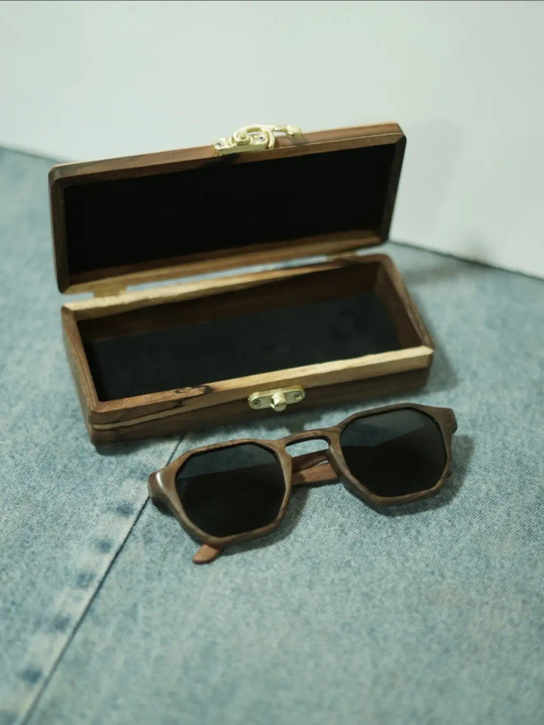عینک چوبی مدل کوپر
